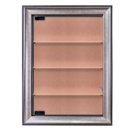 United Visual Products Outdoor Enclosed Combo Board, 42"x32", White Frame/Black Porc & Buff UVCB4232ODW-BLKPORC-BUFF